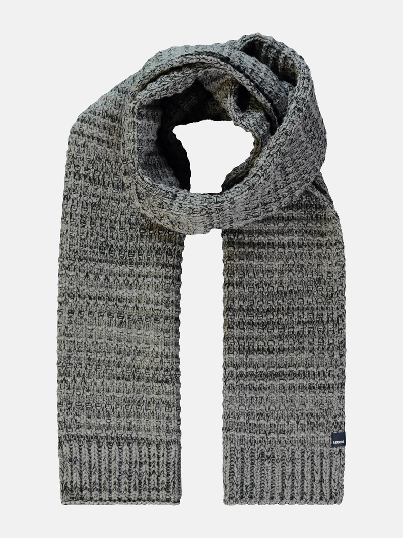 Melierter Grob-Strickschal