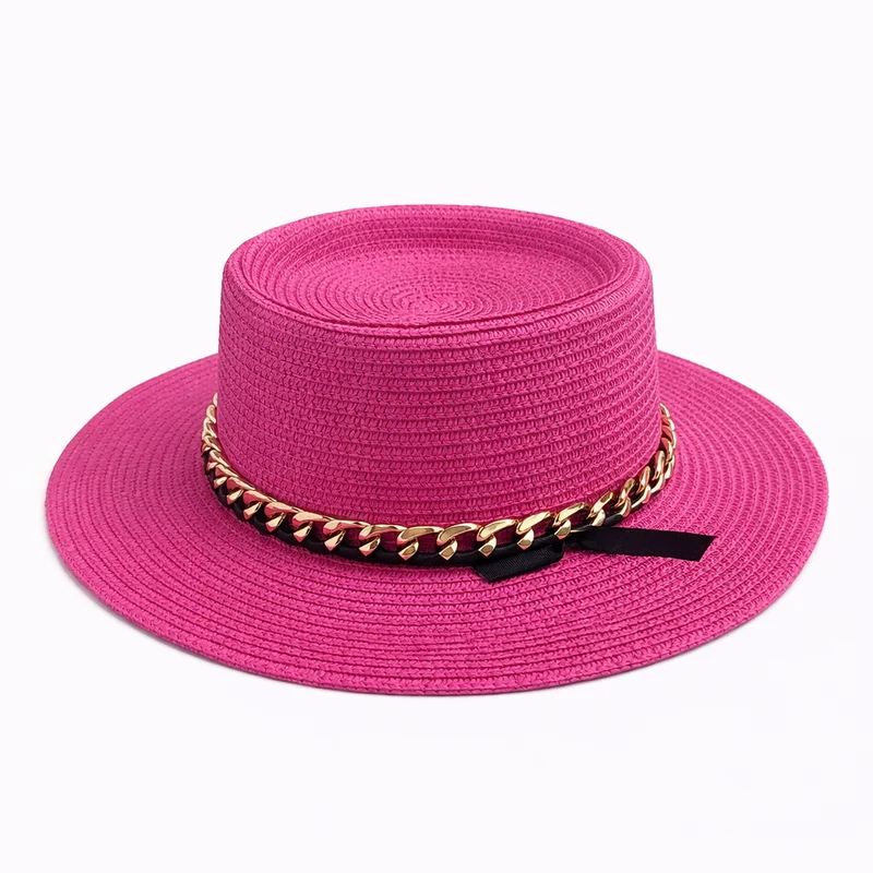 HS Hoed - Roze - Met Ceintuur en Lint - zomerse accessoire