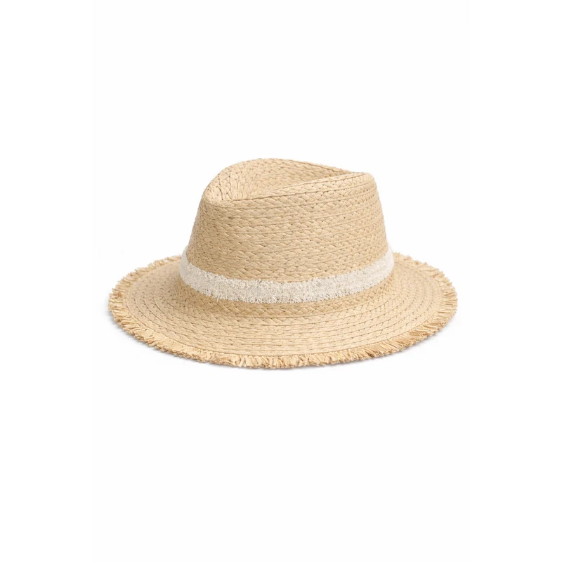 HS Hoed - Stro met Band - zomerse accessoire - 2 kleuren