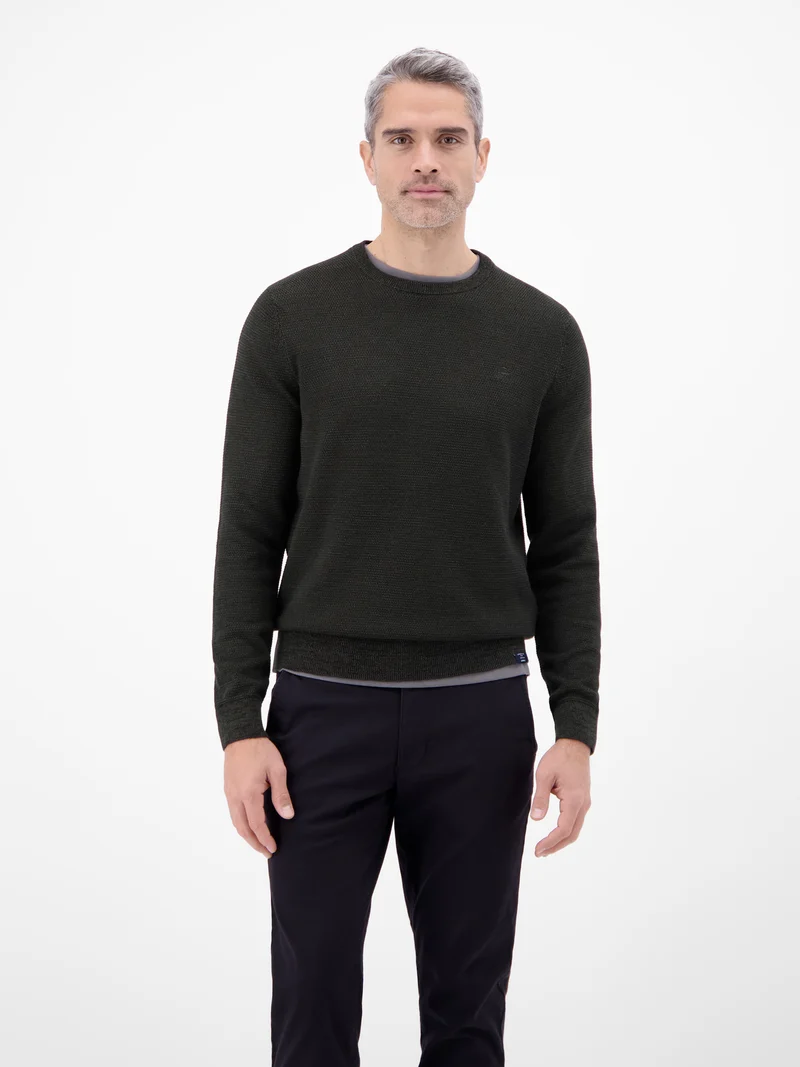Herren Strickpullover in Twist-Struktur