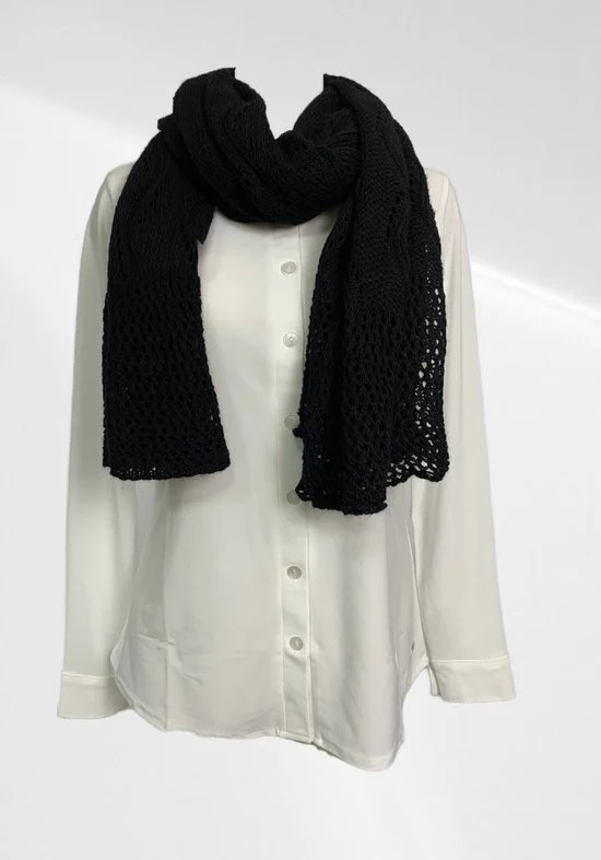 Casual sjaal Acrylic Zwart