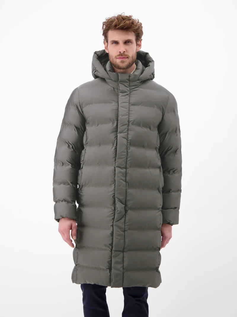 Herren Stepp-Parka mit abnehmbarer Kapuze