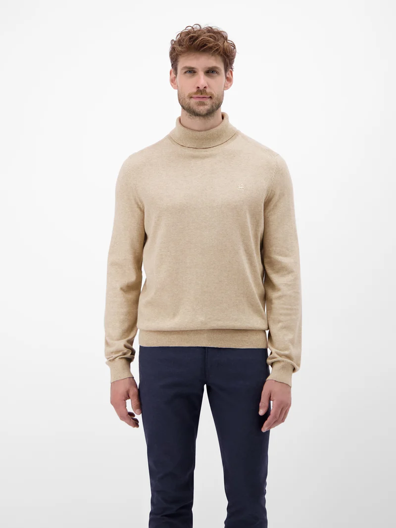 Herren Rollkragen-Strickpullover