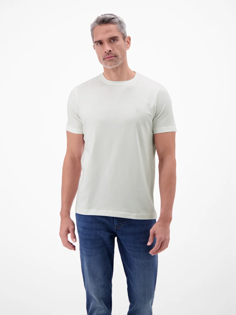Premium Basic T-Shirt mit LERROS Logo-Print