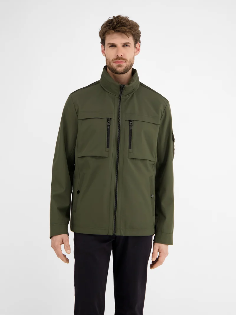 Outdoor-Funktionsjacke in Tech-Shellfabric, atmungsaktiv, wasser- und windabweisend
