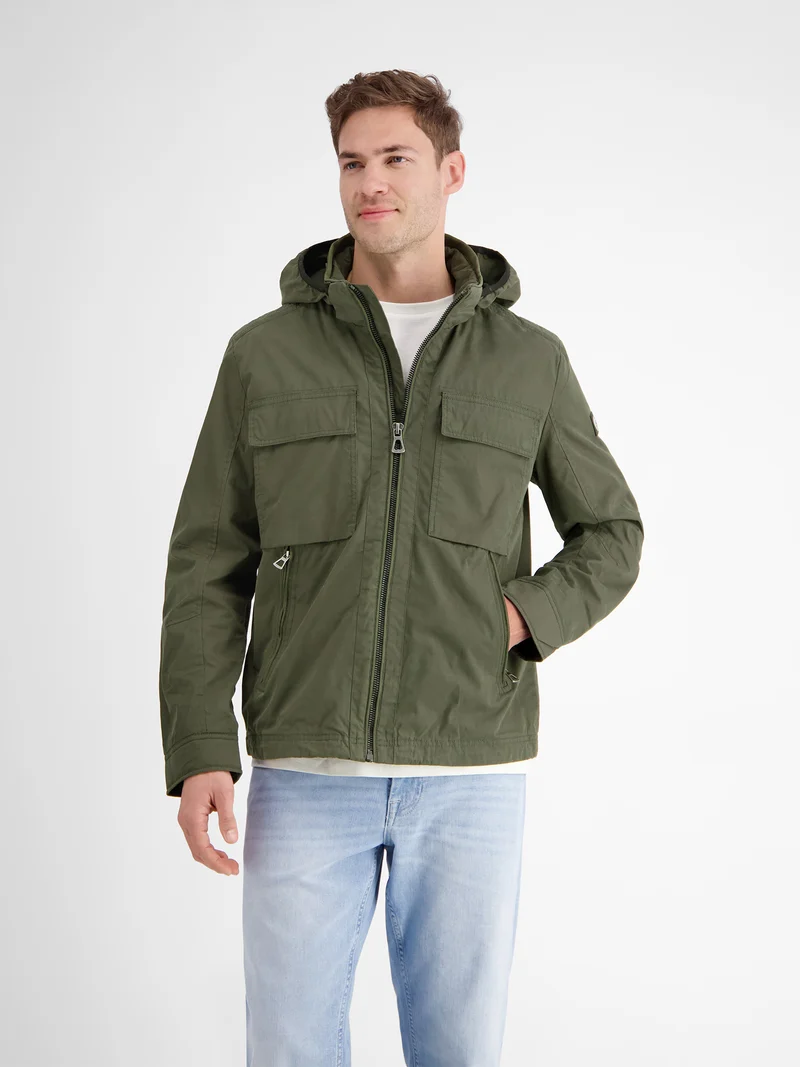 Shell-Blouson mit abnehmbarer Kapuze