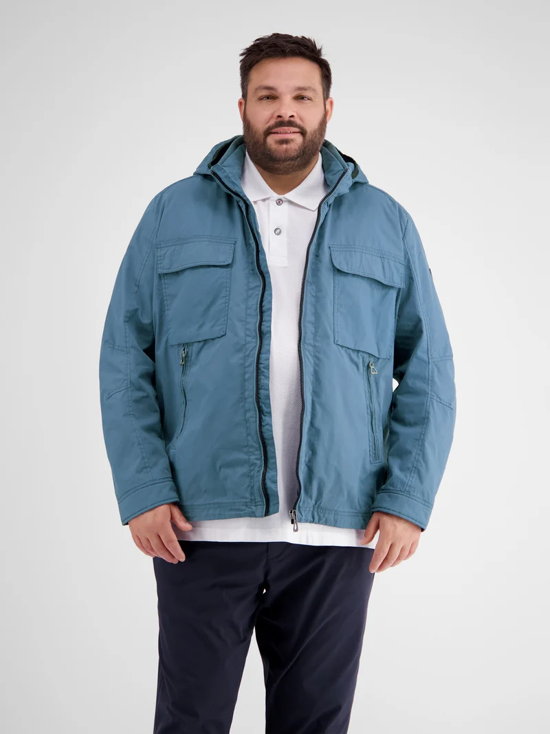 Blouson mit abnehmbarer Kapuze für Herren in Großen Größen