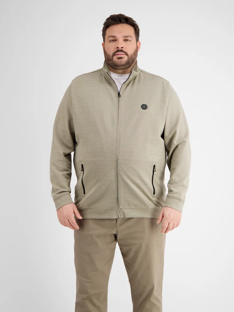 Sweatjacke in Strukturqualität