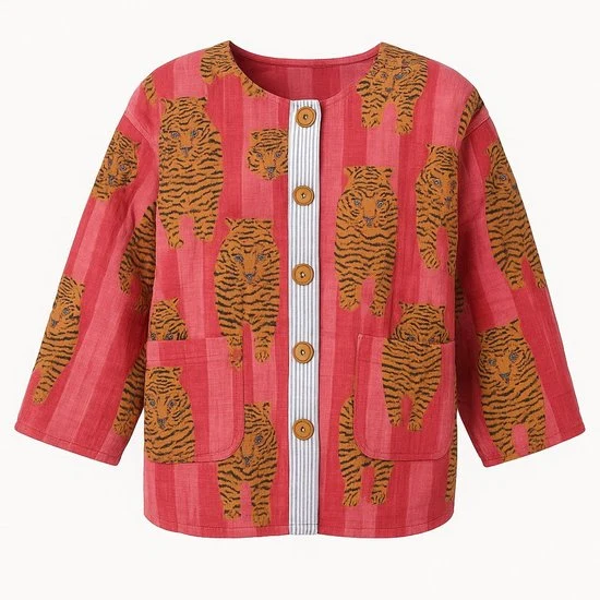 Tijgerjas Quilt Roze