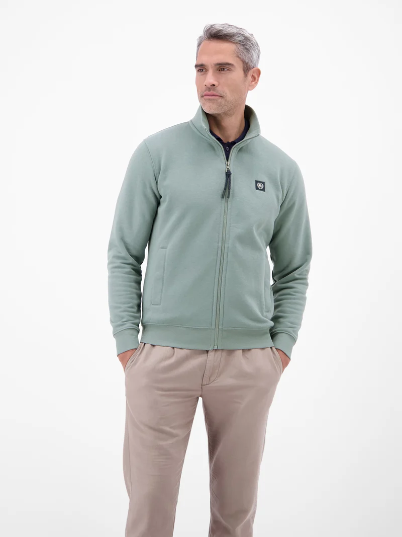 Sweatjacke aus atmungsaktivem Baumwollmischgewebe