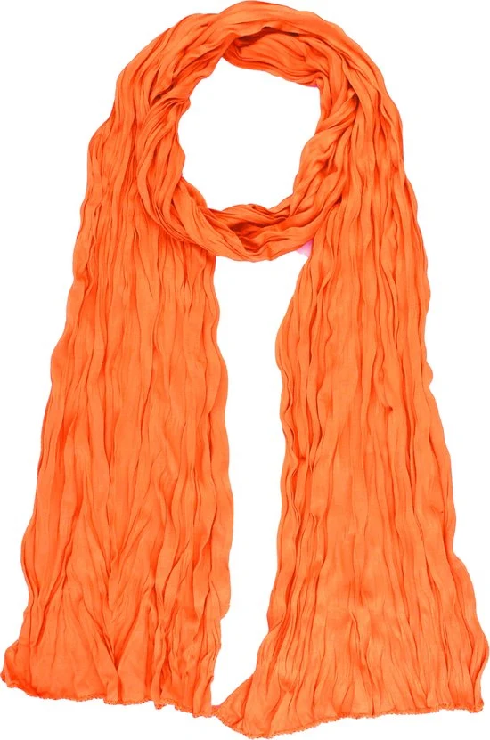 Lange Oranje Katoenen Sjaal