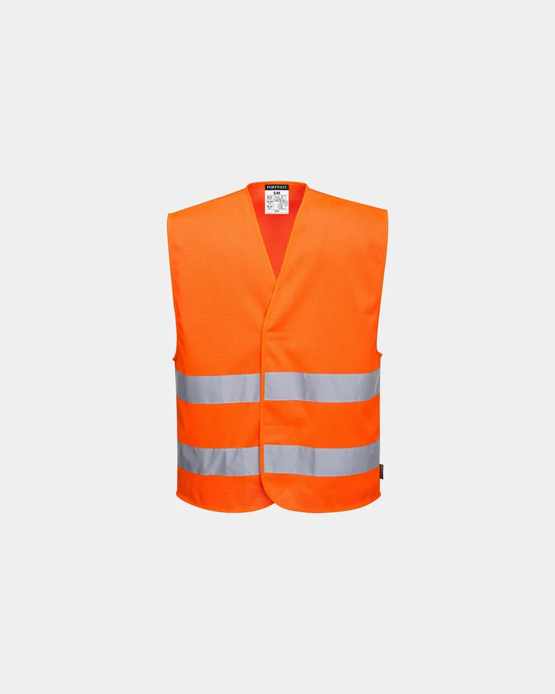 Hi-vis veiligheidsvest mesh polyester om te personaliseren