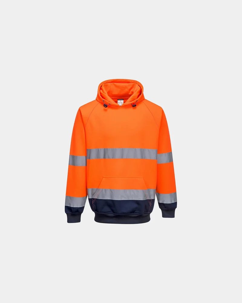 Hoodie bicolor polyester katoen 300g/m² om te personaliseren