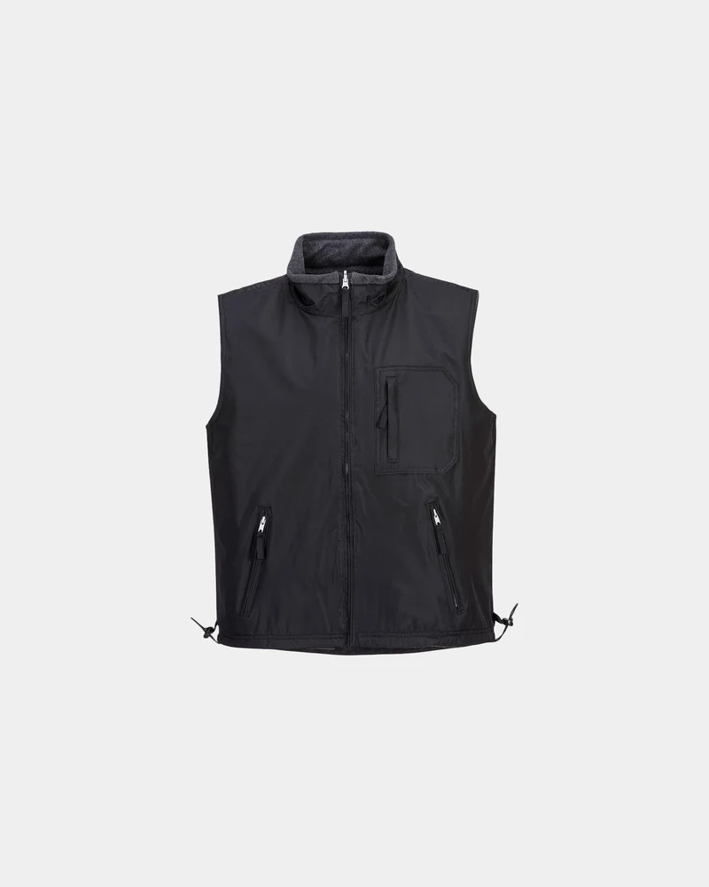 Bodywarmer omkeerbaar ripstop fleece om te personaliseren