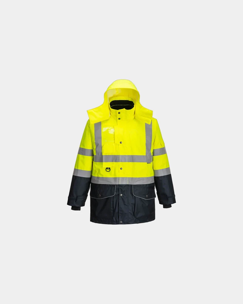 Parka hi-vis waterdicht ademend om te personaliseren