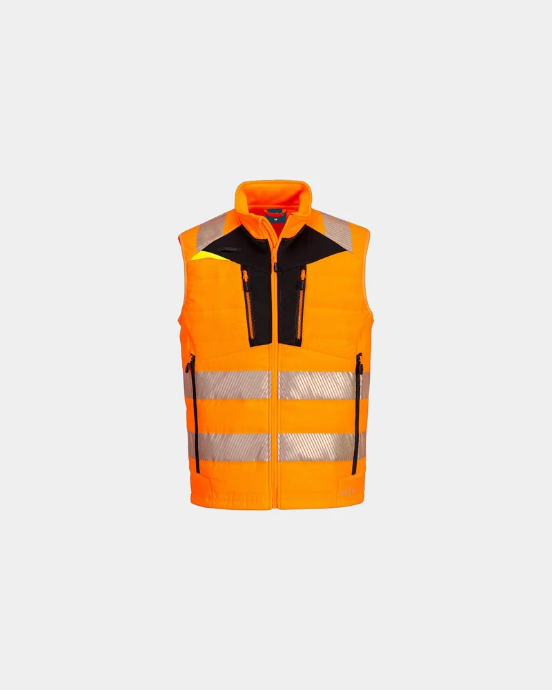 Softshell bodywarmer hi-vis segmentele om te personaliseren