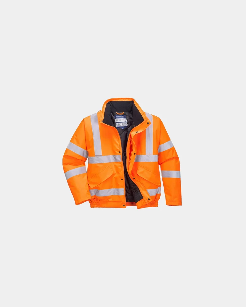 Jas hi-vis waterdicht gewatteerd RIS om te personaliseren