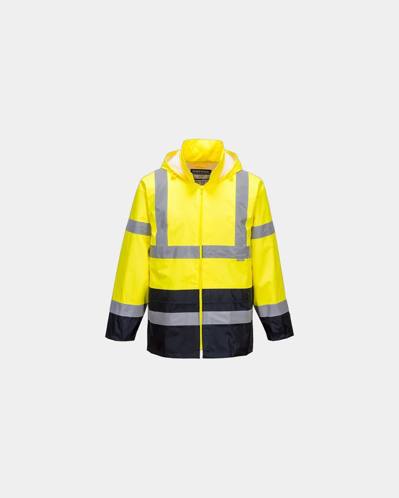 Regenjas hi-vis tweekleurig ISO 20471 om te personaliseren