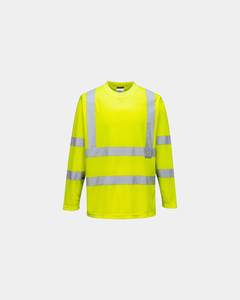 T-shirt HiVis lange mouwen polyester om te personaliseren