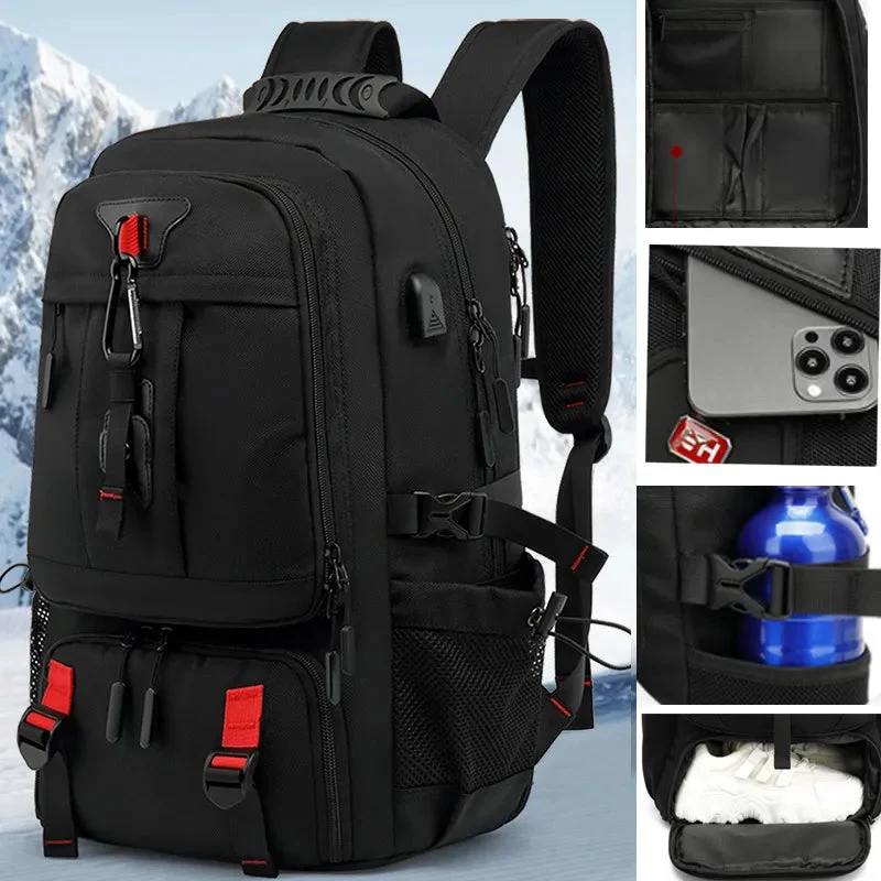 Unisex Reistas met USB-oplader - 50L-80L Capaciteit