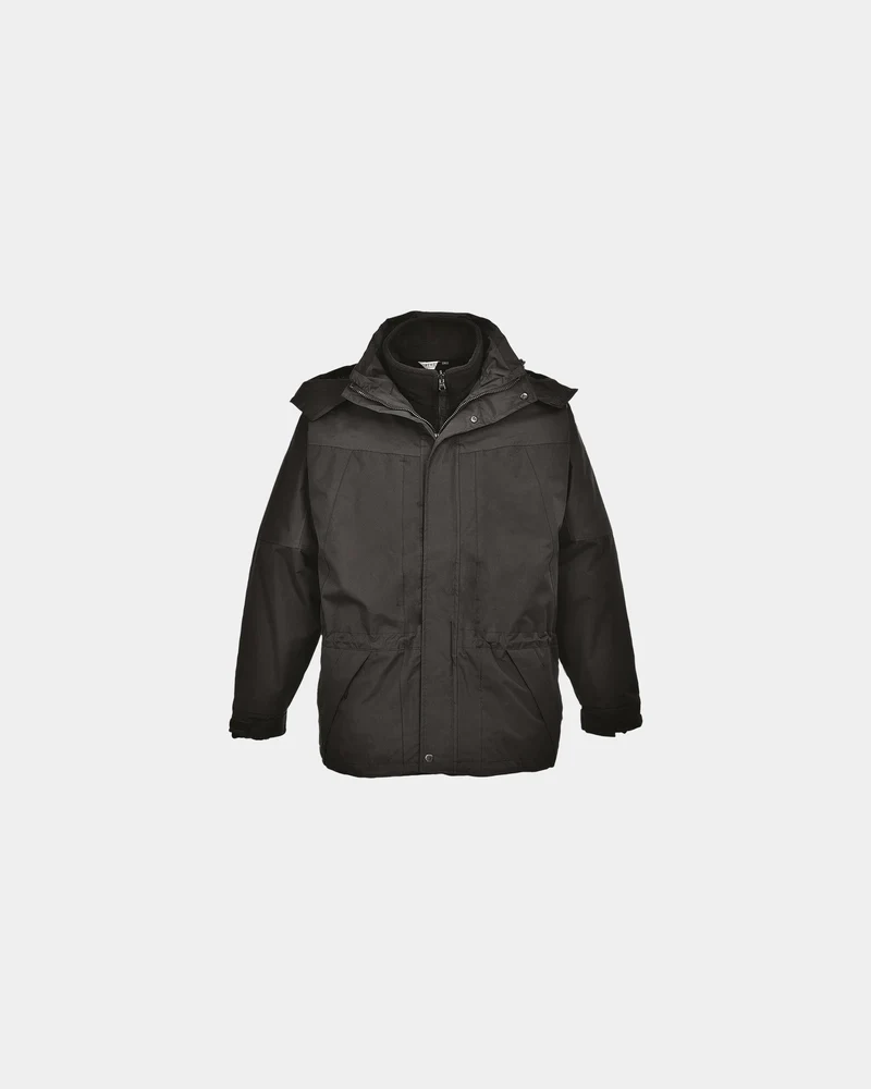 Parka tweekleurig waterdicht polyester om te personaliseren