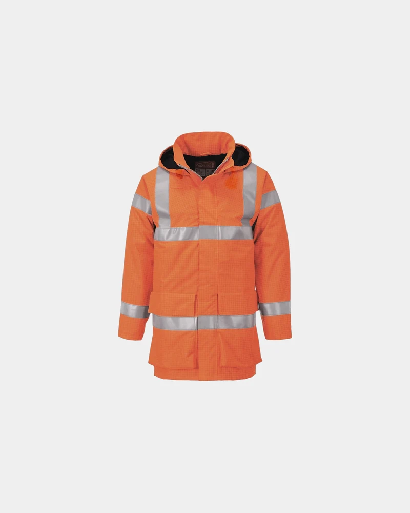 Regenjas hi-vis ongevoerd om te personaliseren