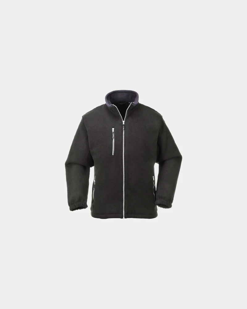 Fleecejack tweekleurig 410g/m² om te personaliseren