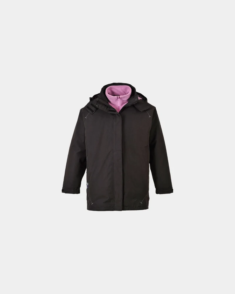 Parka dames 3-in-1 polyester ripstop om te personaliseren
