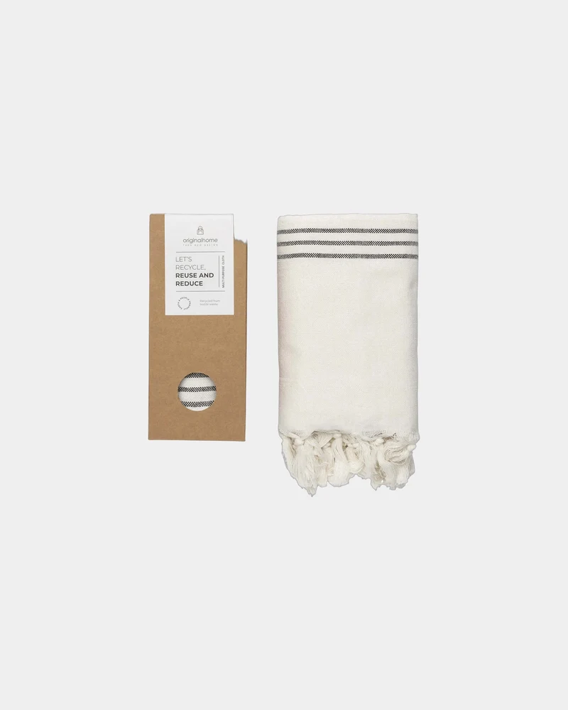 Doek gerecycled katoen 85x175cm om te personaliseren