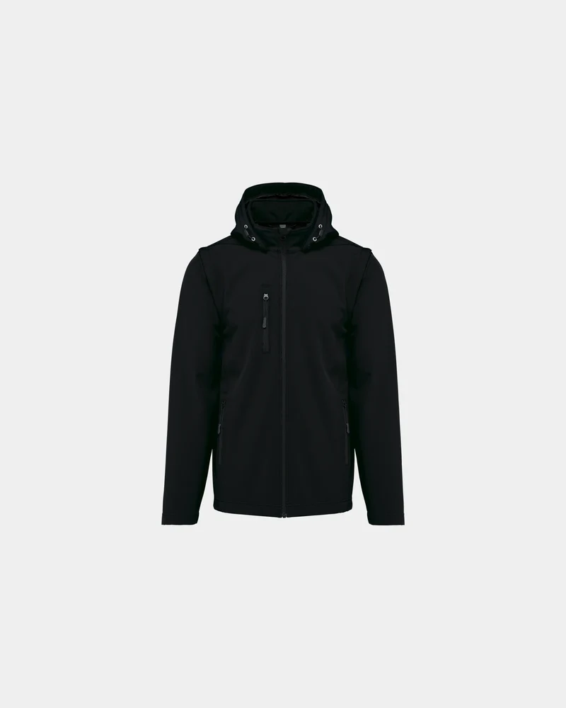 Softshell jas 3-laags met afneembare om te personaliseren