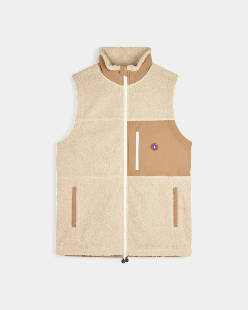 Mouwloos fleece vest, te personaliseren