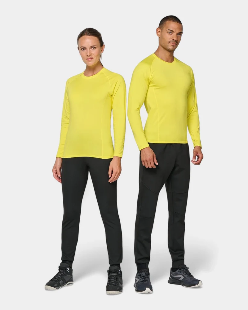 Unisex sport T-shirt met lange mouwen, te personaliseren