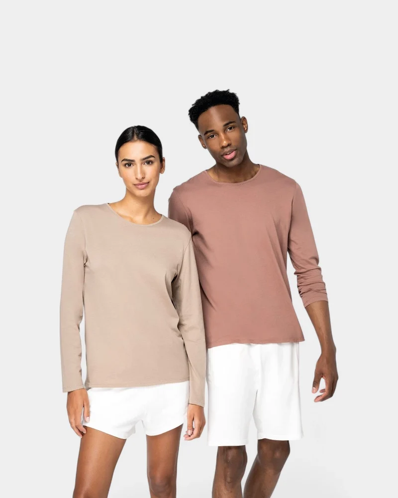 Unisex T-shirt met lange mouwen, te personaliseren