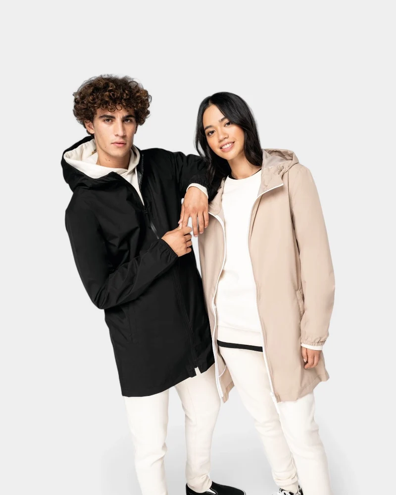 Milieuvriendelijk waterdicht vest unisex, te personaliseren