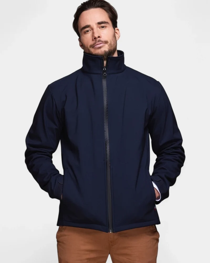 Softshell jack voor heren Made in France, te personaliseren