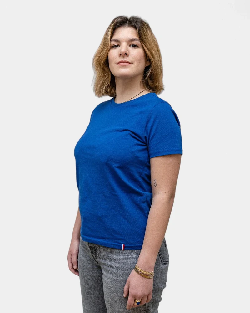 Dames T-shirt met ronde hals, te personaliseren