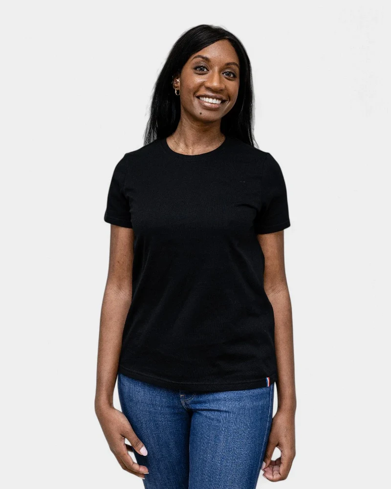 Dames T-shirt met ronde hals, te personaliseren